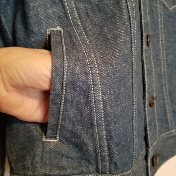 TOMMY Hilfiger blue Jean jacket SZ Med Unisex - Picture 5 of 9